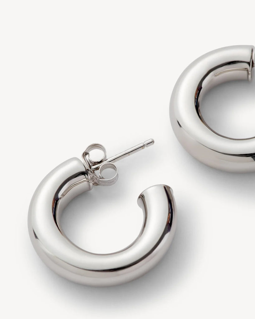 .75" Perfect Hoops: Silver