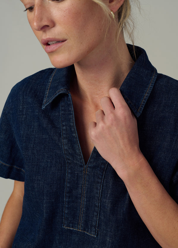 Lillian Denim Popover Shirt